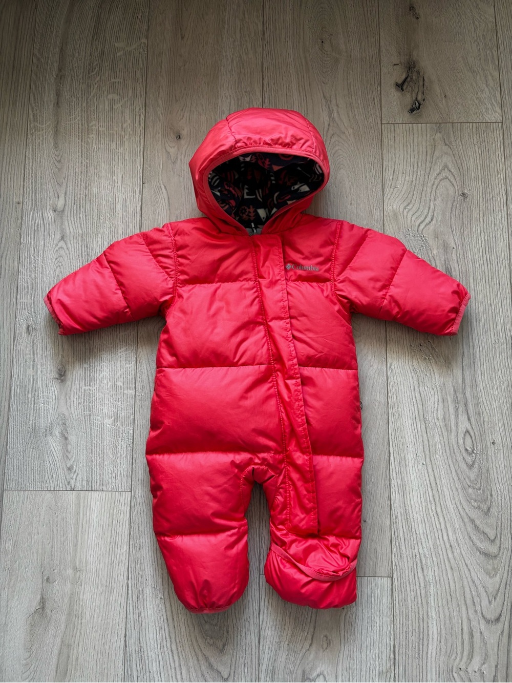 3M-6M Columbia Baby Snuggly Bunny Bunting Winter Puffer Suit